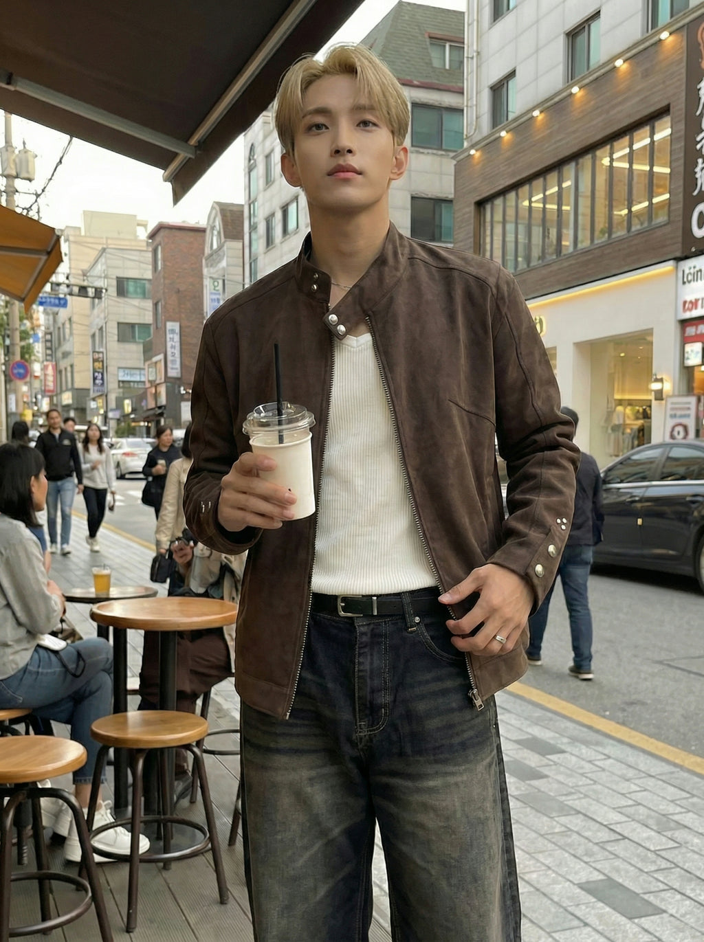 リベットディティールジャケット