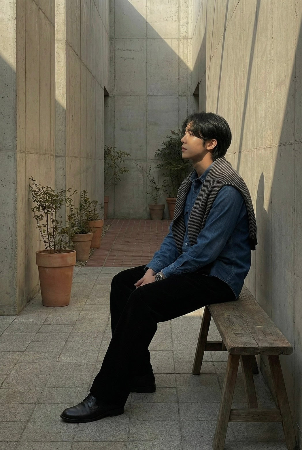 シードデニムシャツ