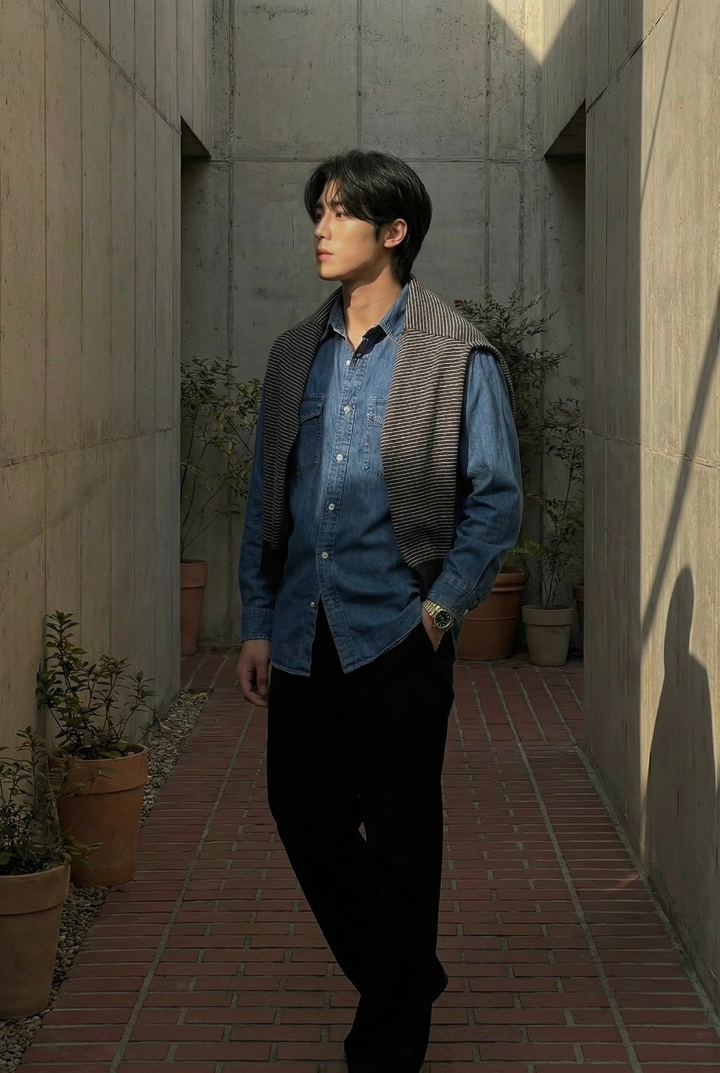 シードデニムシャツ