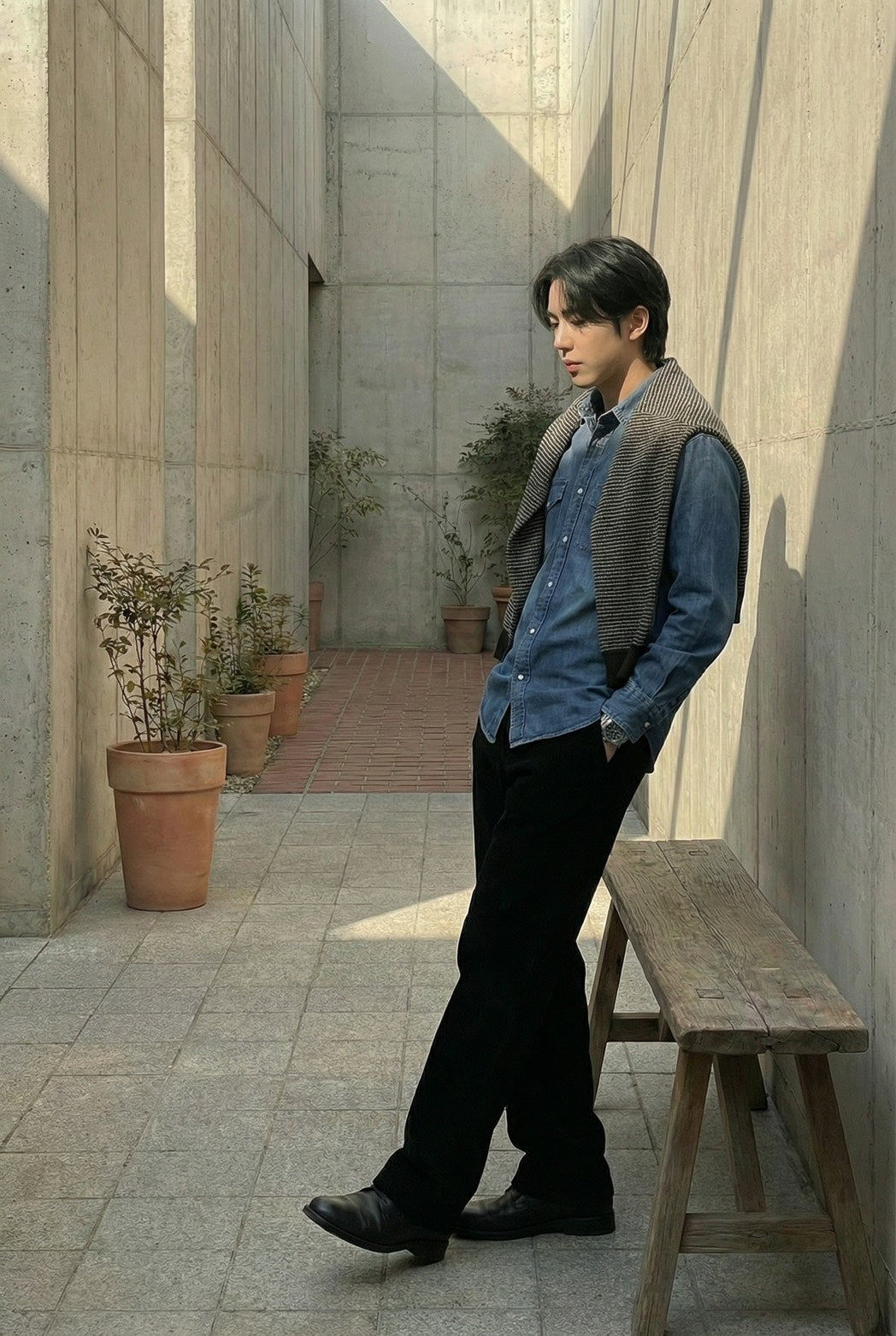 シードデニムシャツ