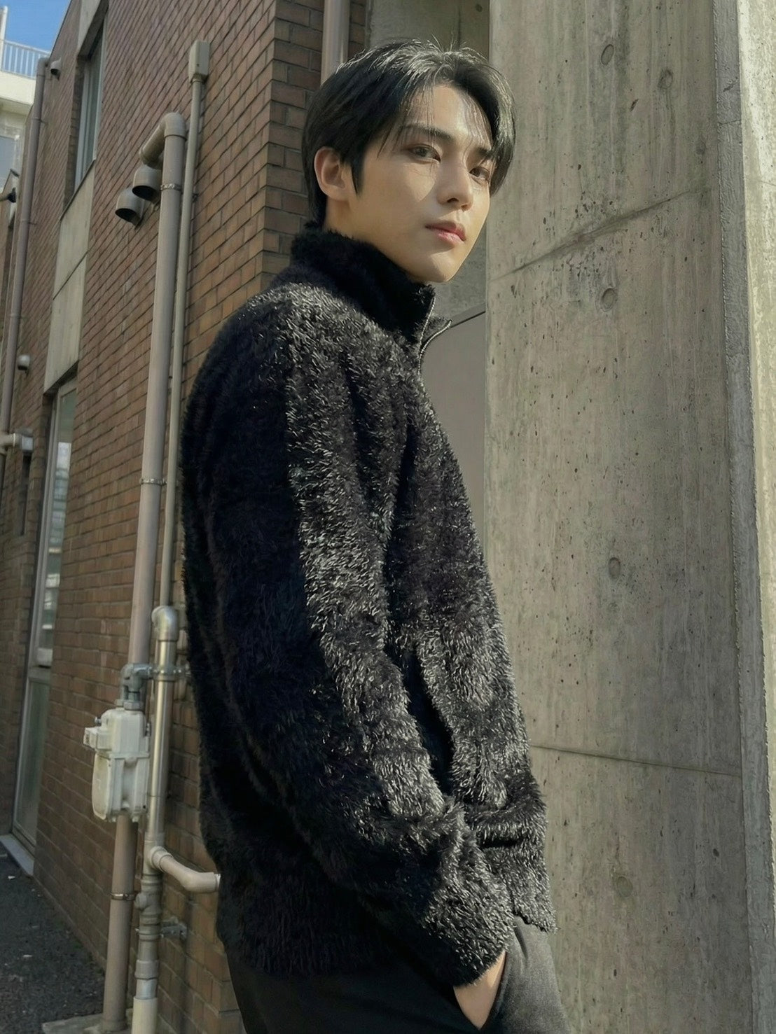 ツーウェイジップアップニット